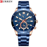 Men's Watches Calendar Men's Watches Six Hands Steel Band Watches Business Watches