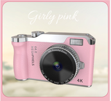 Digital Camera Retro 4K HD Portable Camera Student Digital Camera Children's Toy Gift